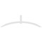 Ekena Millwork Archdale Architectural Grade PVC Gable Bracket, 96"W x 28"H x 2"D x 4"F, 7/12 Pitch GBP096X28X0204ARC00 - alternate 2
